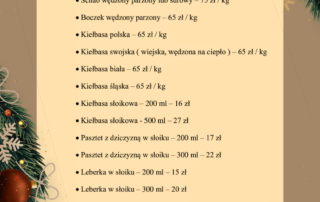 Menu wigilijne | Gryszczeniówka