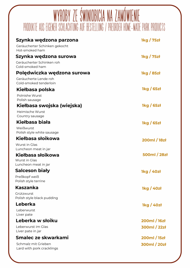 Wyroby ze świniobicia na zamówienie